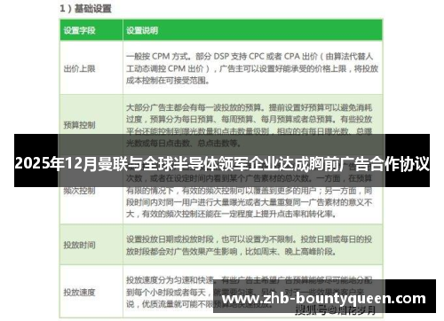 2025年12月曼联与全球半导体领军企业达成胸前广告合作协议 2025年12月曼联与全球半导体领军企业达成胸前广告合作协议
